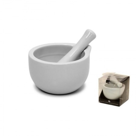 Comprar Mortero Con Mango Porcelana 10X11 Cm  Excellent 257004 al Mejor Precio
