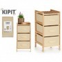 Comprar Mueble 3 Cajones Crema Ancho 36X34X66 Cm  Kipit 17061 al Mejor Precio