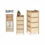 Comprar Mueble 4 Cajones Crema Ancho 36X34X84,5 Cm  Kipit 17062 al Mejor Precio