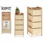 Comprar Mueble 4 Cajones Crema Ancho 36X34X84,5 Cm  Kipit 17062 al Mejor Precio