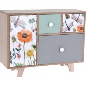 Comprar Mueble 4 Cajones Libelula 30X19X12 Cm  Importacion 17028 al Mejor Precio