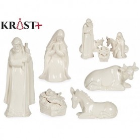 Comprar Nacimiento Ceramica 5 Figuras Blanco 91812  Krist+ 324019 al Mejor Precio