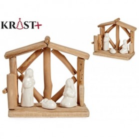 Comprar Nacimiento Madera/Ceramica 3 Figuras 91801  Krist+ 324017 al Mejor Precio