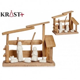 Comprar Nacimiento Madera/Ceramica 4 Figuras 91804  Krist+ 324018 al Mejor Precio