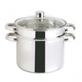 Comprar Olla Vapor+ Pasta Inoxidable Gastro 3 Piezas  Quid 1585 al Mejor Precio