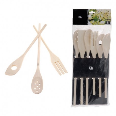 Comprar Paletas Cocina Madera 6 Piezas Blister Excellent 24064 al Mejor Precio