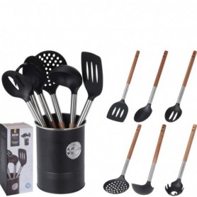 Comprar Paletas Cocina Madera Nylon 7 Piezas Juego Excellent 19350 al Mejor Precio
