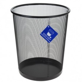 Comprar Papelera Metalica Negra 35 Cm  Importacion 19133 al Mejor Precio