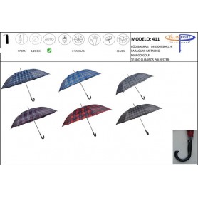 Comprar Paraguas Metal Golf Cuadros 98 Cm 411  Aparisi 28018 al Mejor Precio