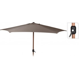 Comprar Parasol Madera Manivela Marron 3M  Importacion 202002 al Mejor Precio