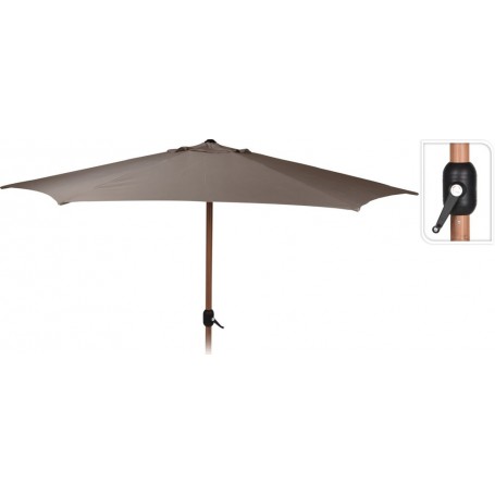 Comprar Parasol Madera Manivela Marron 3M  Importacion 202002 al Mejor Precio