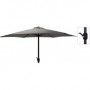 Comprar Parasol Metal Manivela Gris Oscuro  Importacion 202040 al Mejor Precio