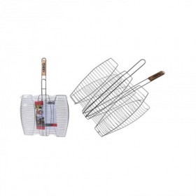 Comprar Parrilla Pescado Triple Mango Madera  Bbq 50060 al Mejor Precio