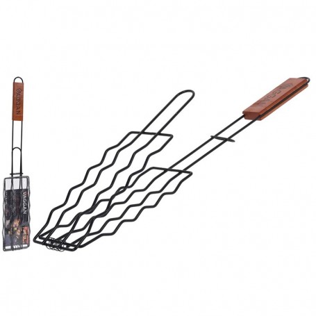 Comprar Parrilla Salchichas M/Madera 51,5X8 Cm  Vaggan 50025 al Mejor Precio
