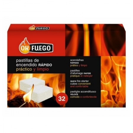 Comprar Pastillas Encendido Rapido Caja 32 Okfuego 87002 al Mejor Precio