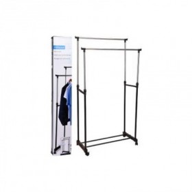 Comprar Perchero 2 Barras Ruedas 80X42X160 Cm  Importacion 208050 al Mejor Precio