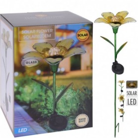 Comprar Pincho Flor Luz Solar Metal 18X81 Cm  Importacion 143084 al Mejor Precio