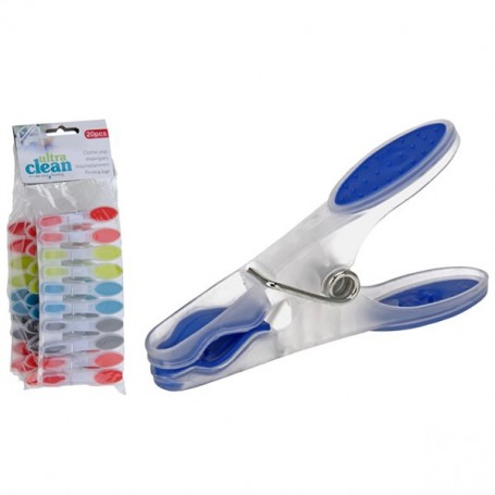 Comprar Pinzas Ropa Plastico 20 Piezas Blister 20 Ultraclean 31022 al Mejor Precio