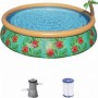 Comprar Piscina + Depuradora Deco 457X84 Cm 57416  Bestway 256558 al Mejor Precio