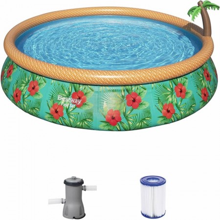 Comprar Piscina + Depuradora Deco 457X84 Cm 57416  Bestway 256558 al Mejor Precio