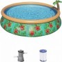 Comprar Piscina + Depuradora Deco 457X84 Cm 57416  Bestway 256558 al Mejor Precio