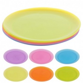 Comprar Platos Plastico Colores 6 Piezas Pack 6 Excellent 20000 al Mejor Precio