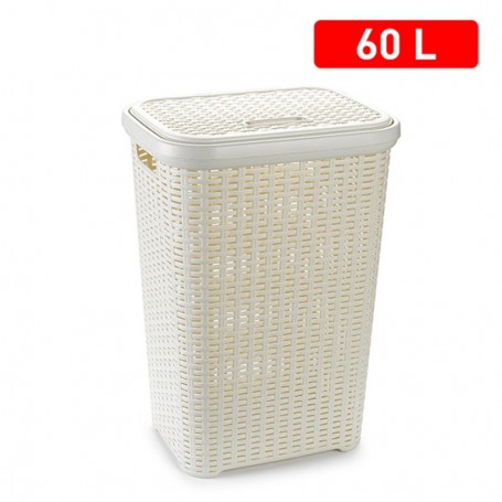 Comprar Pongotodo Mimbre 60 L Beige  Plasticforte 35185 al Mejor Precio