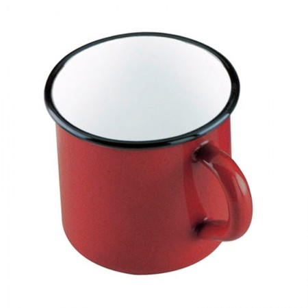Comprar Pote Taza Mug Esmalte Rojo 8 Cm  Ibili 12012 al Mejor Precio