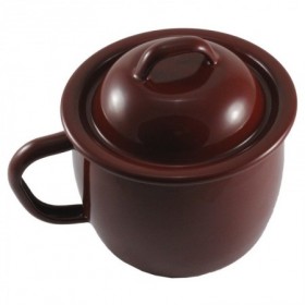 Comprar Puchero Esmalte Marron 1 L 12 Cm  Wurko 119292 al Mejor Precio