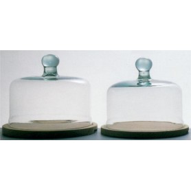 Comprar Quesera Vidrio Base Madera 22 Cm 4083  San Miguel 78062 al Mejor Precio