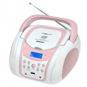 Comprar Radio Cd Bluetooth Usb 483 Blanco/Rosa  Nevir 809013 al Mejor Precio
