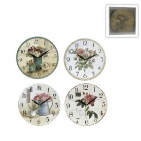 Comprar Reloj Pared Chapa 28 Cm Flores  Segnale 262710 al Mejor Precio