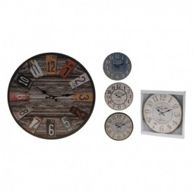 Comprar Reloj Pared Chapa Imitacion Madera 33 Cm  Importacion 262735 al Mejor Precio