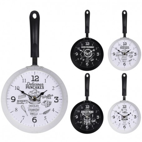 Comprar Reloj Pared Sarten 39,5X22 Cm Surtido  Importacion 262782 al Mejor Precio