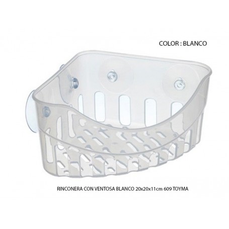 Comprar Rinconera Con Ventosa Blanco 609/10  Toyma 243316 al Mejor Precio
