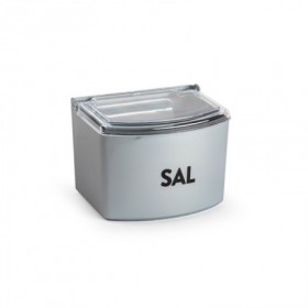 Comprar Salero Con Tapa Plata  Plasticforte 35146 al Mejor Precio