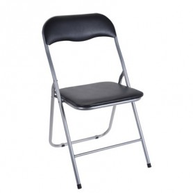 Comprar Silla Plegable Acolchada Negra  Importacion 208083 al Mejor Precio