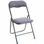 Comprar Silla Plegable Tela Gris Oscuro  Importacion 208081 al Mejor Precio