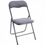 Comprar Silla Plegable Tela Gris Oscuro  Importacion 208081 al Mejor Precio
