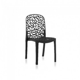 Comprar Silla Resina Flora Antracita  Spgarden 206592 al Mejor Precio