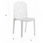 Comprar Silla Resina Flora Blanca   Spgarden 206512 al Mejor Precio