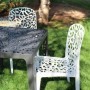 Comprar Silla Resina Flora Blanca   Spgarden 206512 al Mejor Precio