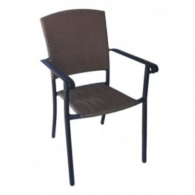 Comprar Sillon Aluminio Ratan Apilable 3150  Alco 206632 al Mejor Precio