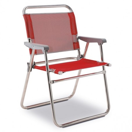 Comprar Sillon Fijo Aluminio 940/Tx Rojo  Eredu 206249 al Mejor Precio