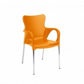 Comprar Sillon Resina Aluminio Naranja 8306Al/7  Garden Life 206312 al Mejor Precio