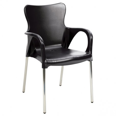 Comprar Sillon Resina Aluminio Negro 8306Al/6  Garden Life 206309 al Mejor Precio