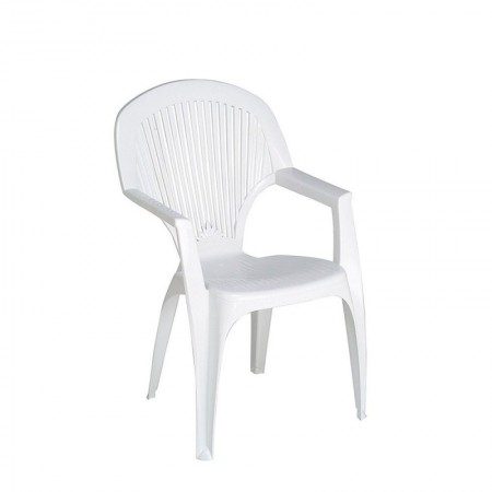 Comprar Sillon Respaldo Alto Blanco 8301  Garden Life 206261 al Mejor Precio