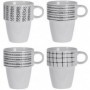 Comprar Soporte + 4 Tazas Mug 320 Ml Blanca  Importacion 257066 al Mejor Precio