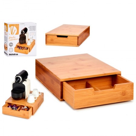 Comprar Soporte Cajon Cafetera Bambu  Arteregal 15041 al Mejor Precio