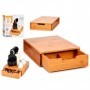 Comprar Soporte Cajon Cafetera Bambu  Arteregal 15041 al Mejor Precio
